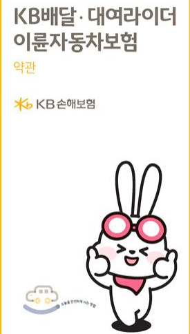 kb배달대여라이더보험
